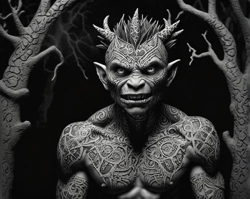 nightbreed,vladislaus,nergal,gozu,cernunnos,orcish,nekron,demonte,strigoi,karloff,dark elf,demonology,vastra,gorgonians,innsmouth,skinwalkers,mudvayne,drax,deucalion,yuggoth,Illustration,Black and White,Black and White 11