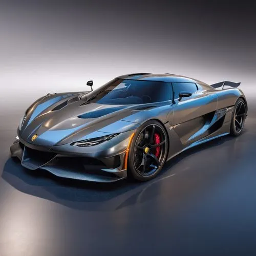 Vehicle Design, Car design,an extremely sleek sports car with chrome and red wheels,ford gt 2020,vette,corvette,pudiera,koenigsegg,supercar car,Photography,General,Realistic