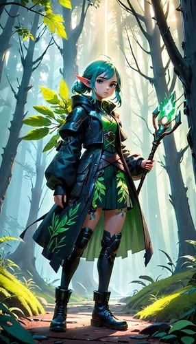 druid,fae,dryad,patrol,forest clover,summoner,scandia gnome,forest background,druid grove,green aurora,elven forest,background ivy,elven,wood elf,adventurer,the enchantress,cg artwork,forest dark,forest dragon,green wallpaper,Anime,Anime,Cartoon