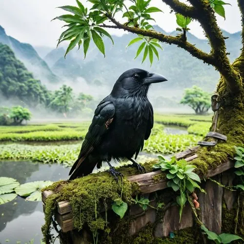 mountain jackdaw,3d crow,corvidae,bird kingdom,asian bird,karasu,perched on a log,black bird,common raven,korowai,nature bird,bird bird kingdom,black crow,raven bird,black vulture,background view nature,black raven,nature background,black macaws sari,malkoha,Photography,Black and white photography,Black and White Photography 11