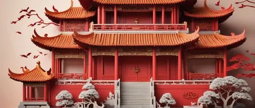 asian architecture,shuozhou,qibao,jinchuan,chaozhou,zui,ziyuan,wudang,fengshui,hanging temple,xuezhong,jinyuan,yuanzhong,mengzi,qingchuan,yangqin,yangquan,sanshui,nanquan,qinghua,Unique,Paper Cuts,Paper Cuts 04