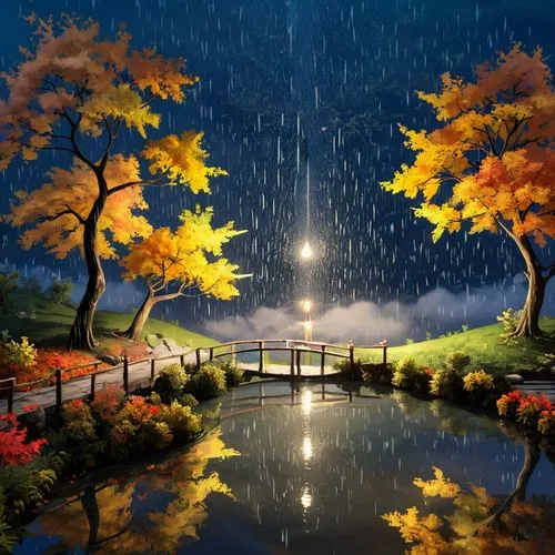 autumn background,autumn scenery,landscape background,autumn landscape,the autumn,rainy,night scene,autumn,fall landscape,nature background,raining,in the autumn,autumn songs,rainy season,beautiful wallpaper,rain,golden rain,autumn park,after rain,raindrops,Unique,Design,Logo Design