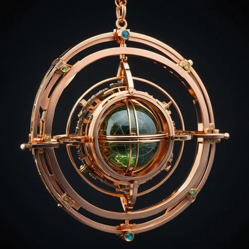 armillary sphere,orrery,gyroscope,astrolabes,circular ornament,armillary,copper frame,astrolabe,gyrocompass,pendulum,circle shape frame,aranmula,parabolic mirror,alethiometer,gyroscopes,art nouveau frame,dharma wheel,christmas ball ornament,constellation lyre,circular ring,Photography,General,Sci-Fi