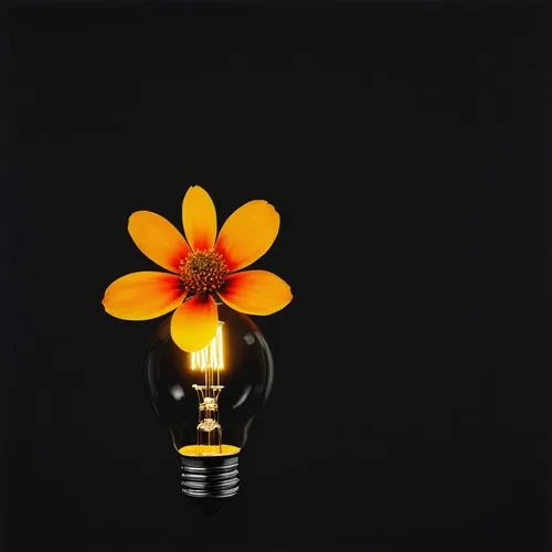 incandescent lamp,bulb,the light bulb,lampion flower,artificial flower,light bulb,Art,Artistic Painting,Artistic Painting 40