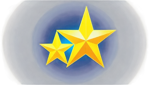 Yellow, five-pointed star, shiny, metallic surface, glowing effect, circular shape, 2D logo, bold lines, bright color tone, centered composition, close-up shot, soft focus, gradient lighting.,rating s