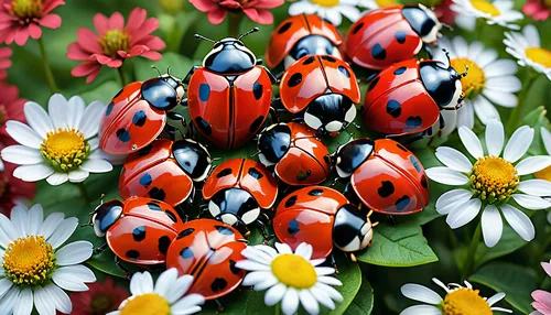 ladybugs,jewel bugs,coccinellidae,jewel beetles,african daisies,lady bug,ladybug,ladybird beetle,asian lady beetle,shield bugs,two-point-ladybug,hatching ladybug,beetles,ladybird,australian daisies,polka plant,cartoon flowers,red bugs,rose beetle,flowers png,Photography,General,Realistic