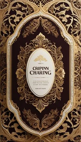 Brown rectangular packaging, golden foil wrapping, intricate embossing, ornate typography, delicate lace patterns, creamy white background, soft focus, warm lighting, 3/4 composition, luxurious feel, 