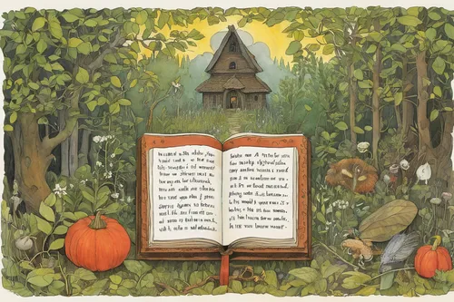 book illustration,children's fairy tale,fairy tales,magic book,book pages,halloween illustration,reading owl,pumpkin autumn,fairy house,autumn chores,autumn idyll,books,fairy tale,childrens books,a fairy tale,the books,witch's house,bookshop,book day,fairytales,Illustration,Realistic Fantasy,Realistic Fantasy 31