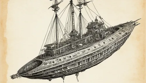 galleon ship,caravel,steam frigate,ironclad warship,galleon,manila galleon,carrack,airship,full-rigged ship,airships,tallship,trireme,sea sailing ship,star line art,old ship,sail ship,pirate ship,sloop-of-war,barquentine,sea fantasy,Illustration,Black and White,Black and White 27