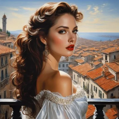 romantic portrait,italian painter,principessa,world digital painting,donsky,italienne,venetians,contessa,vergara,carice,lucrezia,bellissima,pittura,art painting,fantasy art,young woman,portrait background,photo painting,splendida,follieri,Conceptual Art,Daily,Daily 32