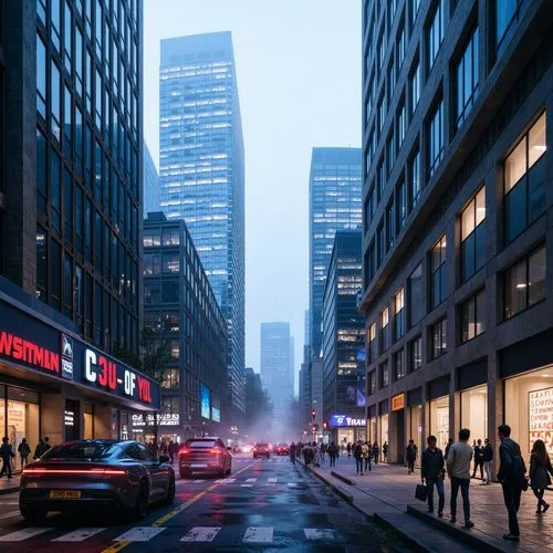 new york streets,yonge,hudson yards,city scape,city corner,cityscape,business district,cityscapes,time square,1 wtc,manhattan,5th avenue,3d rendering,cityzen,times square,financial district,skyscrapers,render,urban landscape,shinjuku