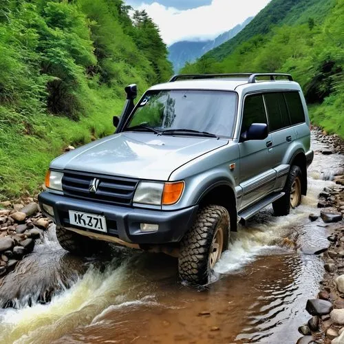 mitsubishi pajero,tata safari,isuzu trooper,4x4,suzuki jimny,toyota land cruiser,tata sumo,pajero,lada niva,low water crossing,4wd,off-roading,mitsubishi delica,international xt,mitsubishi l300,suzuki sj,lada,toyota hilux,offroad,land rover discovery,Photography,General,Realistic