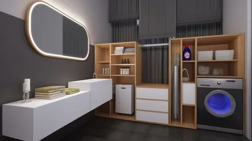 laundry room,modern minimalist bathroom,modern room,capsule hotel,smart home,kitchenette,search interior solutions,room divider,mollete laundry,modern decor,luxury bathroom,bathroom cabinet,smarthome,