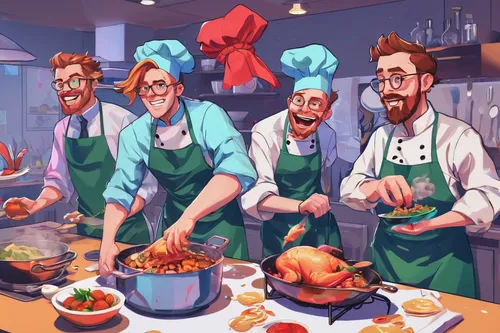 cooking book cover,chefs,thanksgiving background,cooks,cooking show,cookery,chefs kitchen,food and cooking,men chef,cooking,southern cooking,chef hats,butcher shop,knife kitchen,game illustration,star kitchen,red cooking,kitchen work,big kitchen,chef,Conceptual Art,Daily,Daily 21