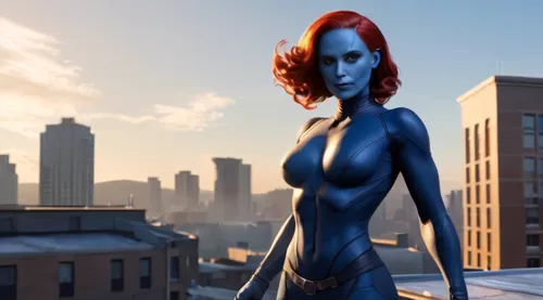 mystique,liara,madelyne,cortana,giantess,elastigirl,romanoff,superheroine,bloodrayne,demona,satari,superhero background,bodypaint,macniven,asari,metropolis,black widow,amora,superhot,inhumans