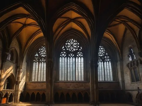 transept,vaulted ceiling,hammerbeam,presbytery,neogothic,main organ,cathedrals,vaults,stained glass windows,lichfield,gothic church,choir,maulbronn monastery,ulm minster,sanctuary,metz,evensong,ceilinged,pipe organ,cloisters,Art,Classical Oil Painting,Classical Oil Painting 07