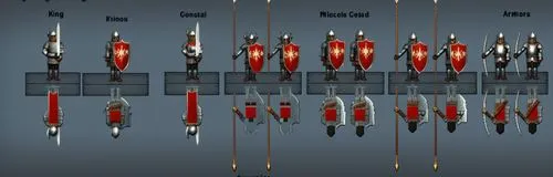 Miniature of fantasy warrior soldier and knight ,a set of armored armor with red and gold,koi carps,derivable,tribal arrows,extrusions,types of fishing,karyotype,rows of planes,armoury,flotilla,arowan