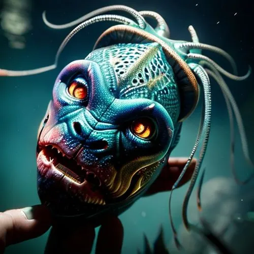 deep sea nautilus,sea god,diving mask,deep sea fish,sea devil,kraken,water creature,god of the sea,anglerfish,nautilus,deep sea,merman,piranha,poseidon,daruma,angler,cuthulu,under sea,medusa gorgon,skull mask