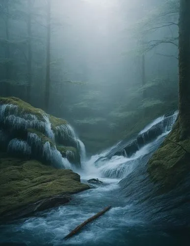 mountain stream,flowing creek,flowing water,mountain river,mountain spring,streamside,rushing water,headwaters,streams,foggy forest,waterflow,forest landscape,water flowing,fantasy landscape,nature background,clear stream,rapids,water flow,river landscape,nature wallpaper,Photography,Artistic Photography,Artistic Photography 12