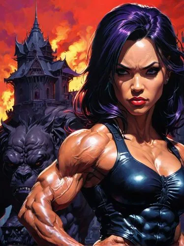 muscle woman,strong woman,strong women,hard woman,woman strong,female warrior,muscular,body-building,he-man,warrior woman,anabolic,workout icons,sci fiction illustration,bodybuilding,body building,incredible hulk,ronda,gain,bodybuilder,strong,Conceptual Art,Fantasy,Fantasy 19