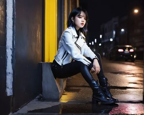 white boots,mikasuki,qian,leather boots,youqian,photo session at night,utada,ankle boots,xiaofu,yuria,xiaoling,street shot,xiaofei,nodari,zinni,tifa,woori,xiaoxu,xiaoxi,airi,Photography,Fashion Photography,Fashion Photography 24