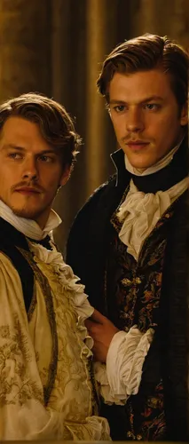 Haben mehr Geheimnisse, als ihnen gut tut: der Earl of Southampton (Xavier Samuel, r.) und Edward de Vere (Rhys Ifans, l.) ... - Bildquelle: Reiner Bajo 2011 Columbia Pictures Industries, Inc. and Bev