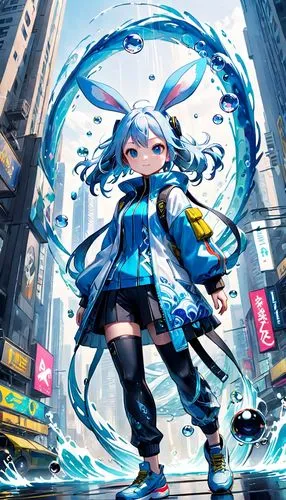 hatsune miku,aqua,vocaloid,miku,piko,ganai,azure,monsoon banner,uruburu,kantai collection sailor,cyan,blu,water-the sword lily,kantai,indigo,fantasia,harajuku,ori-pei,winterblueher,kayano,Anime,Anime,General