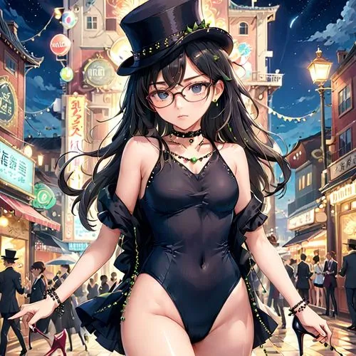 fukawa,black hat,zatanna,megu,akiba,shibuya,filia,shinra,bowler hat,nayoko,maho,dressup,yomiko,dowman,masquerade,marie,sae,atago,mai,black bird,Anime,Anime,Realistic