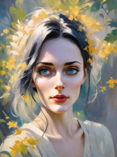 fantasy portrait,ciri,galadriel,margairaz,mystical portrait of a girl,fae,janna,margaery,cirta,behenna,world digital painting,arnica,alita,girl in flowers,ellinor,star magnolia,girl portrait,digital painting,digital art,portrait background,Digital Art,Impressionism