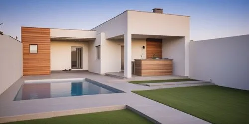 a modern house and pool in a yard,landscape design sydney,landscape designers sydney,modern house,garden design sydney,fresnaye,modern architecture