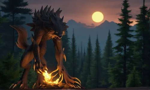 Pokemon Licanrrock (lobo) noche oscura y desolada,forest dragon,firethorn,devilwood,howling wolf,northrend,werewolves,burned mount,draconic,nine-tailed,gryphon,torchlight,the night of kupala,kelpie,dr