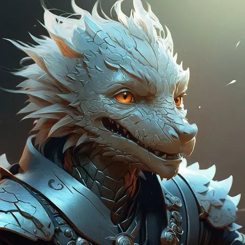 a game character wearing armor and with an orange eye,vritra,lorian,vergil,falstad,drakon,krogan,Conceptual Art,Fantasy,Fantasy 12