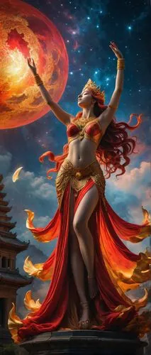 vajrayogini,qidra,draupadi,navaratri,fire dancer,amaterasu,Photography,General,Fantasy