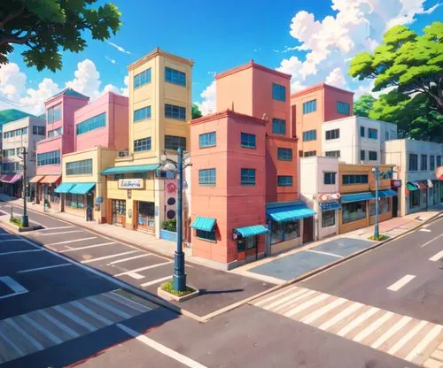 colorful city,microdistrict,honolulu,township,blocks of houses,city blocks,cybertown,lowpoly,sidestreet,city corner,superblock,suburb,apartment block,shopping street,townhomes,neighborhood,mytown,townsquare,dreamsville,waikiki