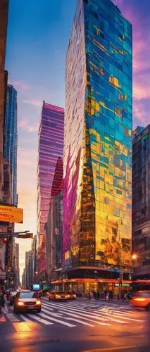 javits,tishman,city scape,glass facades,shenzen,futuristic architecture,hudson yards,bizinsider,capitaland,glass building,colorful city,costanera center,glass facade,new york streets,bjarke,wangfujing,beautiful buildings,vdara,cityscapes,shangai,Conceptual Art,Oil color,Oil Color 23