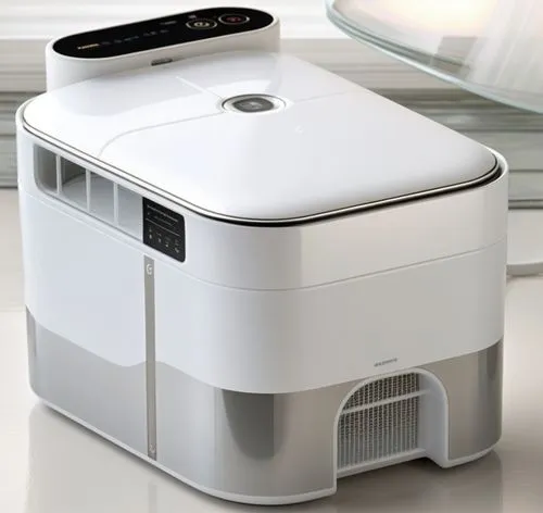 a very cute small white cooler on the floor,aircell,dehumidifier,dehumidifiers,smarttoaster,spectrophotometer,sonos,Photography,General,Natural