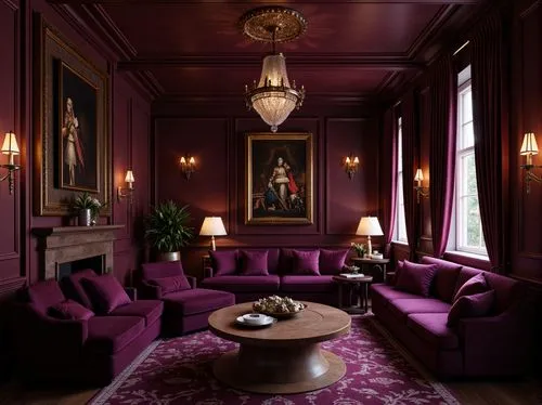 chateau margaux,ritzau,royal interior,schiaparelli,lanesborough,opulently,sitting room,claridge,ornate room,baccarat,opulent,opulence,poshest,casa fuster hotel,victorian room,chateauesque,interior decor,rich purple,seelbach,anteroom