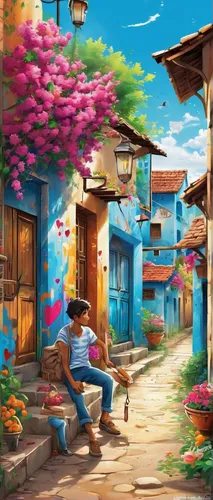 Create a heartwarming tale of Zaki finding love and happiness in a small, picturesque village.,el dorado,antigua,pandero jarocho,nicaraguan cordoba,cartagena,miguel of coco,cuba background,world digit