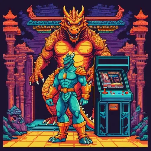 blanka,contra,castlevania,capcom,daikatana,punchout,neogeo,tengen,kaijuka,protohistoric,modrak,sunsoft,ryu,astyanax,eternia,drakenstein,akuma,retro frame,game art,kombat,Unique,Pixel,Pixel 04