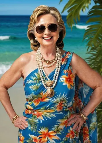 aloha,pantsuit,beach background,punta cana,luau,bahama mom,2020,punta-cana,cuba background,bay of pigs,president of the u s a,landslide,president of the united states,liberia,puerto rico,pocahontas,hawaiian,palmbeach,patriot,honolulu,Conceptual Art,Oil color,Oil Color 09