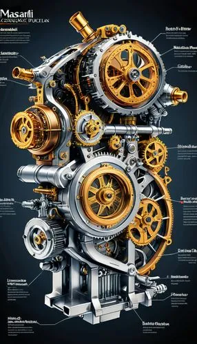 mercedes engine,midengine,mechanisms,magnetotail,multiengine,megaships,Unique,Design,Infographics