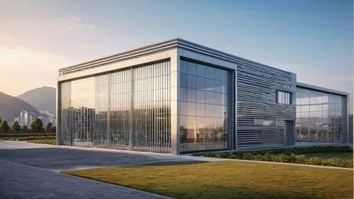 a big glass building sits outside by the ocean,hahnenfu greenhouse,glass facade,glass building,revit,structural glass,solar cell base,glasshouse,epfl,greenhouse,glass facades,prefabricated buildings,g