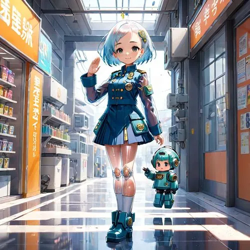 anime japanese clothing,hatsune miku,harajuku,kotobukiya,vocaloid,kantai collection sailor,book store,bookstore,cg artwork,game illustration,naginatajutsu,miku,convenience store,shopping venture,aqua,anime cartoon,anime 3d,shopping street,toy store,shopping mall,Anime,Anime,Realistic