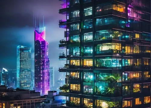 guangzhou,escala,urban towers,dubia,bangkok,dubai,makati,shanghai,manila,dubai marina,largest hotel in dubai,electric tower,kuala lumpur,hkmiami,colorful city,ctbuh,vdara,chengdu,colored lights,miami,Conceptual Art,Graffiti Art,Graffiti Art 07