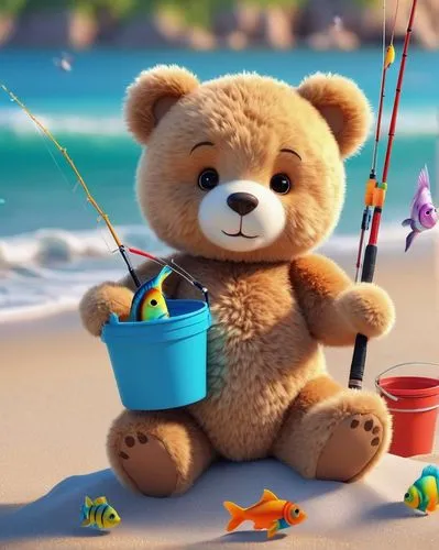 3d teddy,cute bear,teddy bear waiting,bear teddy,teddybear,theodore,children's background,bearshare,bearishness,cute cartoon image,fisherman,teddy bear,fishing,cute cartoon character,pescador,fishing equipment,teddy teddy bear,scandia bear,little bear,bearable,Unique,3D,3D Character