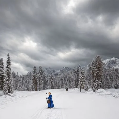 cross-country skiing,ski touring,cross country skiing,backcountry skiiing,tatra mountains,telemark skiing,alpine meadows,nordic skiing,avalanche protection,salt meadow landscape,western tatras,suit of