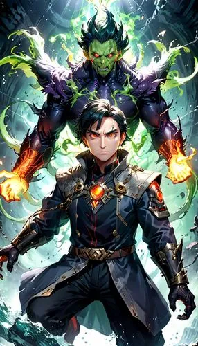 dragon li,game illustration,wuchang,xing yi quan,undead warlock,guilinggao,warrior and orc,vax figure,bianzhong,xiangwei,yuanyang,xizhi,imp,dodge warlock,yi sun sin,cg artwork,luokang,bagan,monsoon banner,summoner,Anime,Anime,General