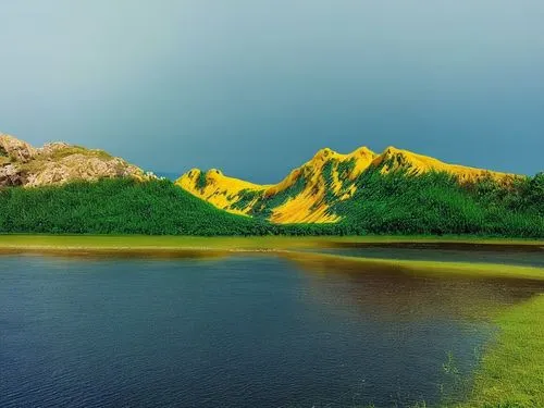 volcanic lake,changbai mountain,philippines scenery,volcanic landscape,an island far away landscape,landscape background,labuanbajo,altyn-emel national park,rinjani,the chubu sangaku national park,aci