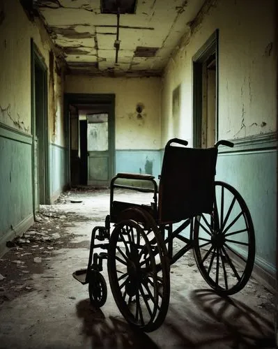 nursing home,hospital bed,holy spirit hospital,hospital,wheelchair,hospital ward,emergency room,abandoned places,abandoned,retirement home,asylum,treatment room,motorized wheelchair,bannack,abandonded,ailing,waiting room,derelict,therapy room,dilapidated,Art,Classical Oil Painting,Classical Oil Painting 08