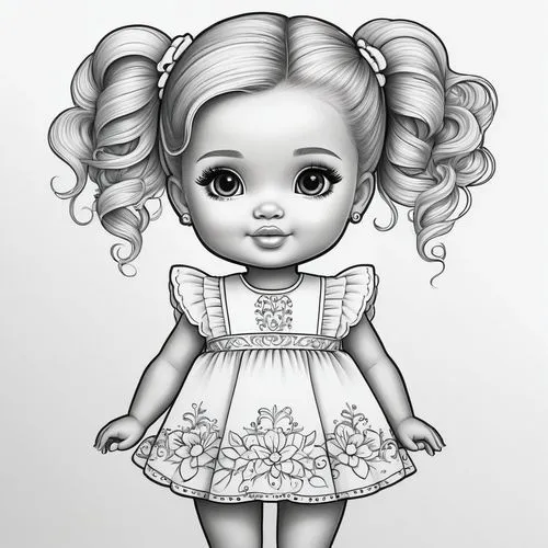 dressup,doll dress,dress doll,chibi girl,doll's facial features,tumbling doll,Illustration,Abstract Fantasy,Abstract Fantasy 02